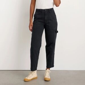 ALEX MILL Phoebe‎ Recycled Denim Straight Leg Cargo Pants Size 26 Black